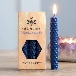 Set of 6 Blue Magic Spell Candles