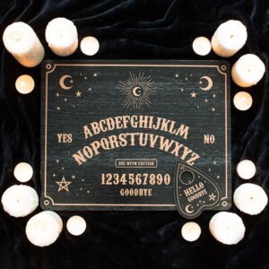 Black Gothic Ouija Talking Board with Planchette