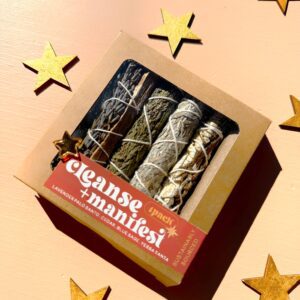 CLEANSE and MANIFEST KIT - Bundle - 4 Pack - Sage Smudge