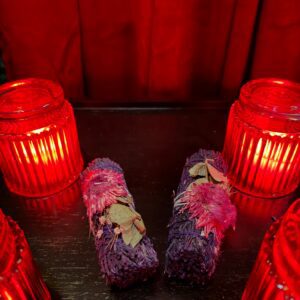 'Enchanted Forest' Floral Lavender Sage Smudge Stick (4 in.)